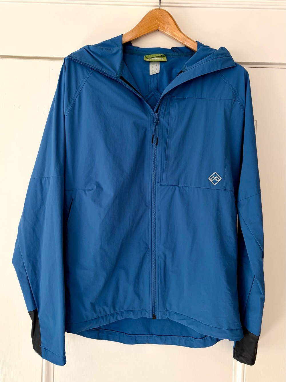 Kathmandu Blue Hooded Rain Jacket
